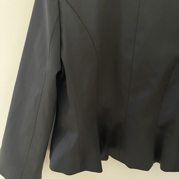 JS Collection Black Short Jacket Blazer Satin - Size 8 - Picture 6 of 7